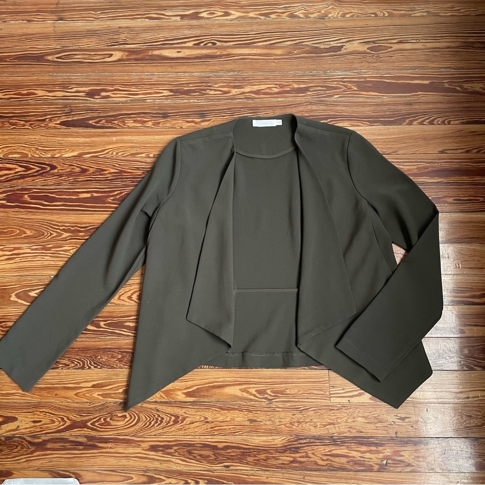 Lush Draped Green Jacket